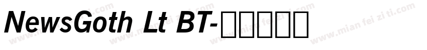 NewsGoth Lt BT字体转换